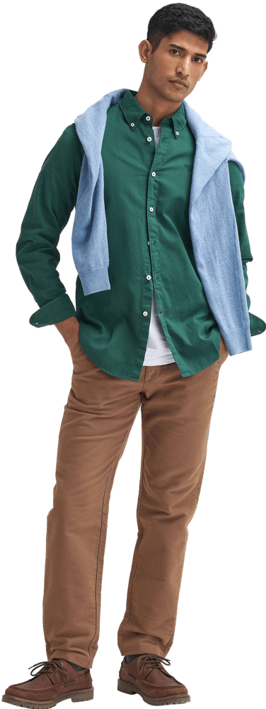 Moleskin Tailored Fit housut, Sand, view: 5