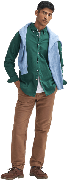 Moleskin Tailored Fit housut, Sand, view: 5