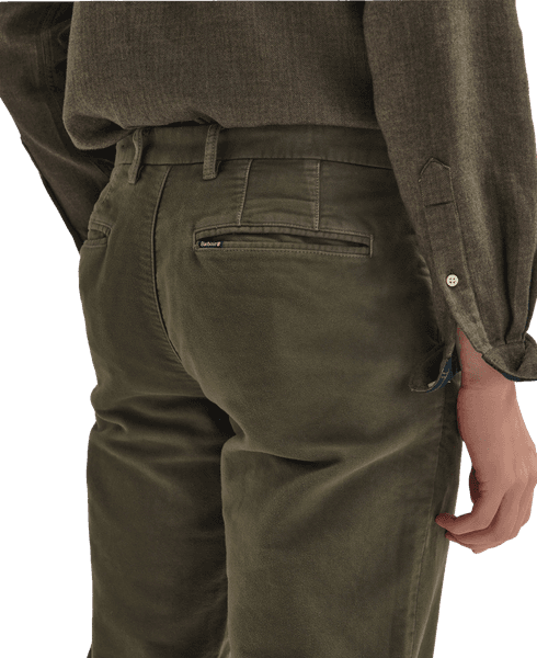 Moleskin Tailored Fit housut, Olive, view: 2