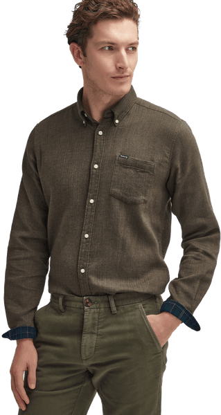 Moleskin Tailored Fit housut, Olive, view: 1