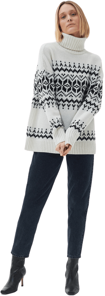 Patrisse Knit naisten neulepusero, Antique White, view: 4