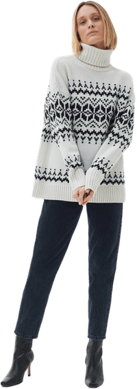 Patrisse Knit naisten neulepusero, Antique White - view: 4