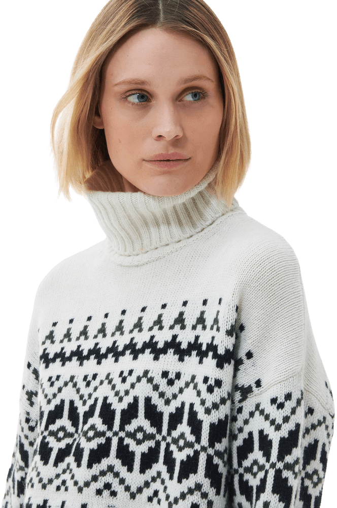 Patrisse Knit naisten neulepusero, Antique White, view: 3