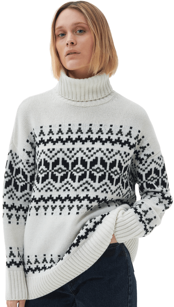 Patrisse Knit naisten neulepusero, Antique White, view: 1
