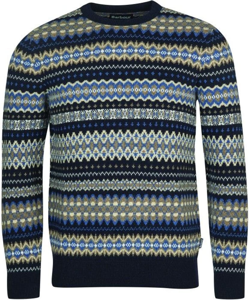 Case Fair Isle Crew villapaita, sininen, view: 0