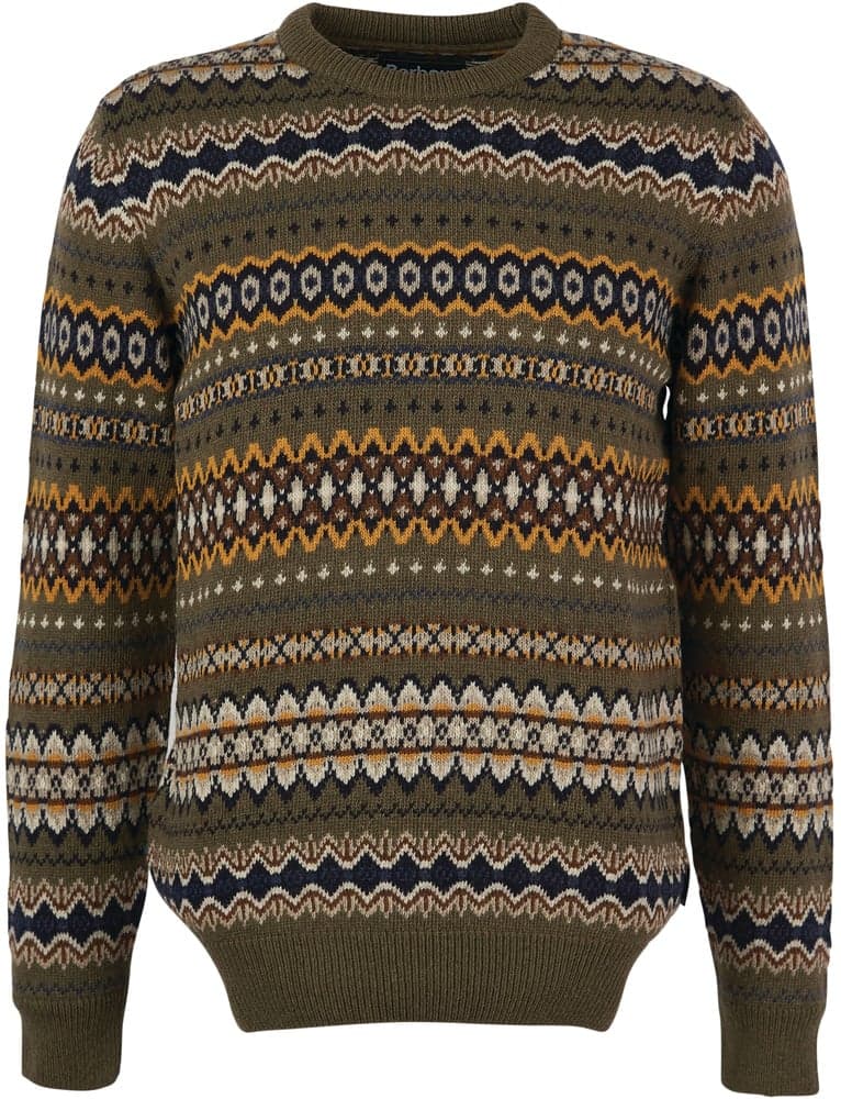 Case Fair Isle Crew villapusero, Willow Green, view: 0