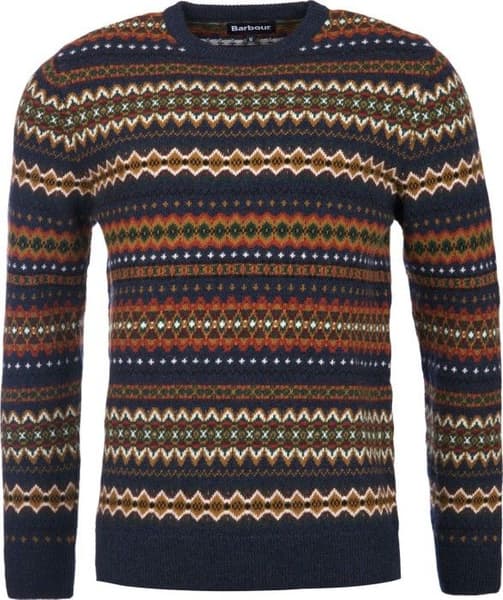 Case Fairisle Crew -villapaita, Navy Marl, view: 0