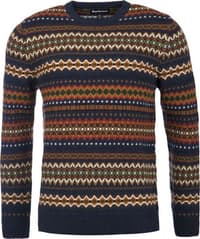 Case Fairisle Crew -villapaita, Navy Marl - view: 0