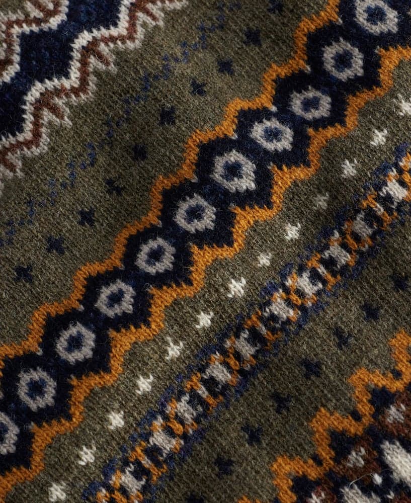 Case Fair Isle Crew villapusero, Willow Green, view: 5