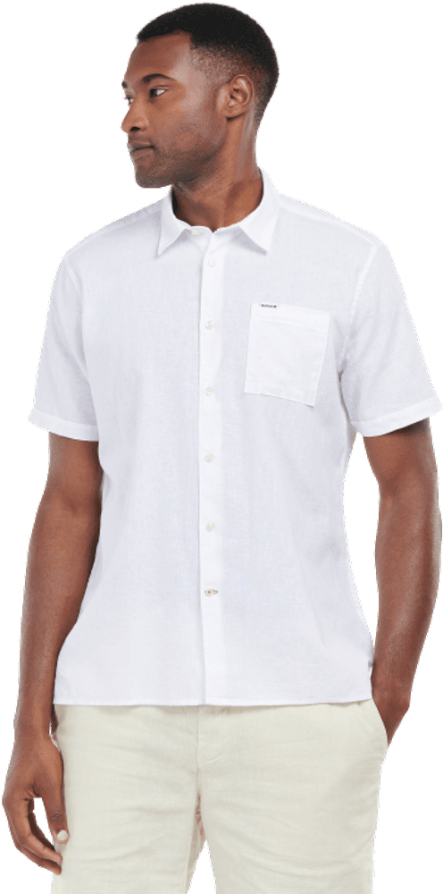 Nelson S/S Summer Shirt paita, White, view: 1