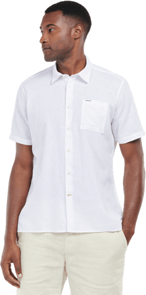 Nelson S/S Summer Shirt paita, White, view: 1
