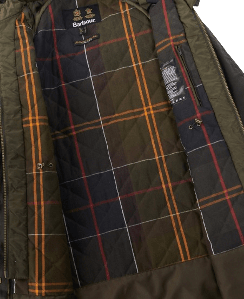 Long Cannich Wax Jacket naisten vahatakki, Olive/Classic, view: 4