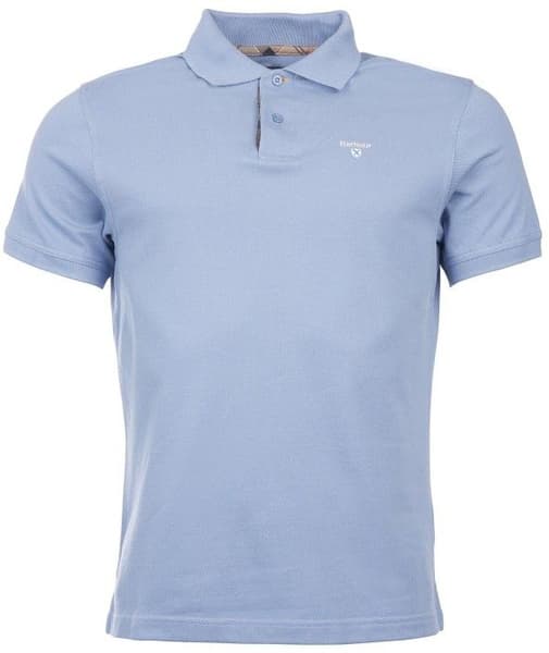 Tartan Pique Polo Shirt paita, Sky Marl, view: 0