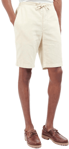 Linen Cotton Mix Short shortsit, Light Stone, view: 1