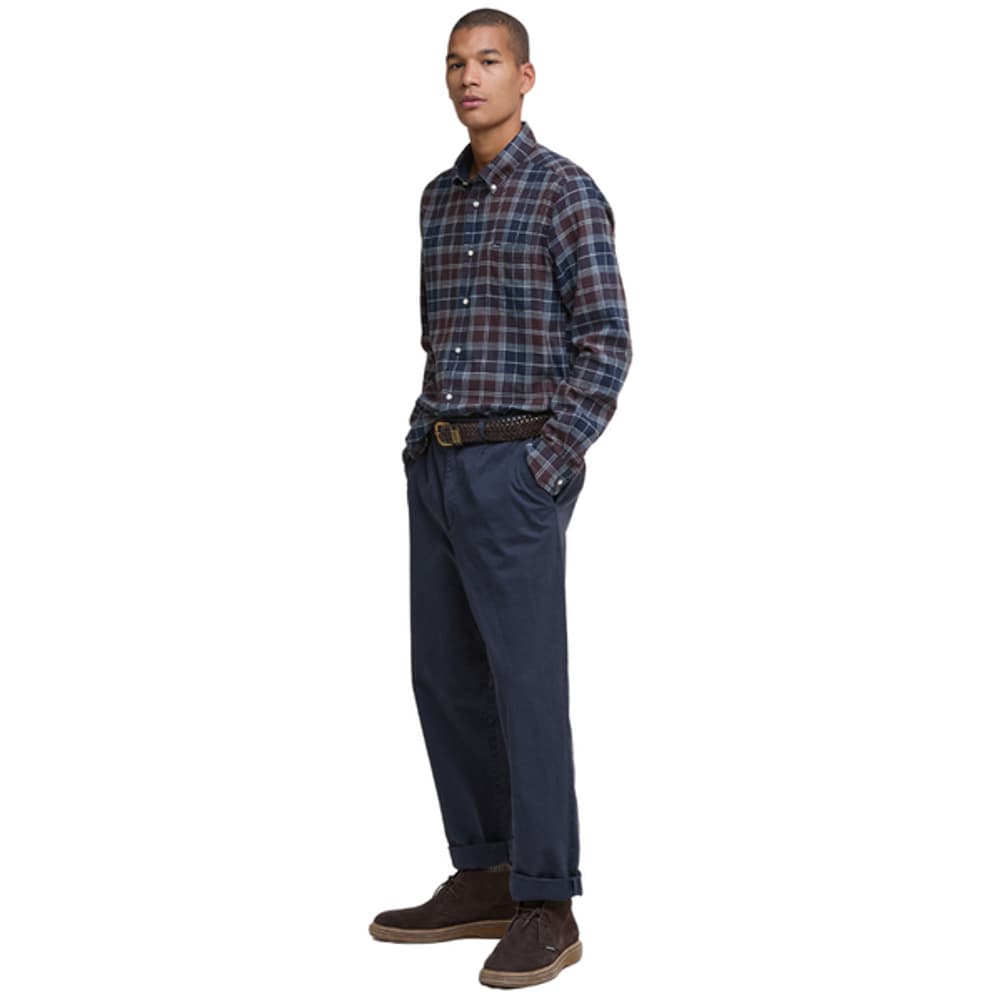 M's Fortrose Tailored Tartan Shirt Midnight Oak Tartan, view: 1