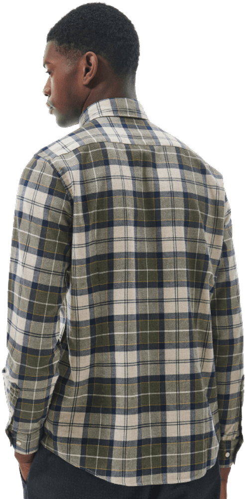 Fortrose Tailored Shirt puuvillapaita, Forest Mist, view: 3