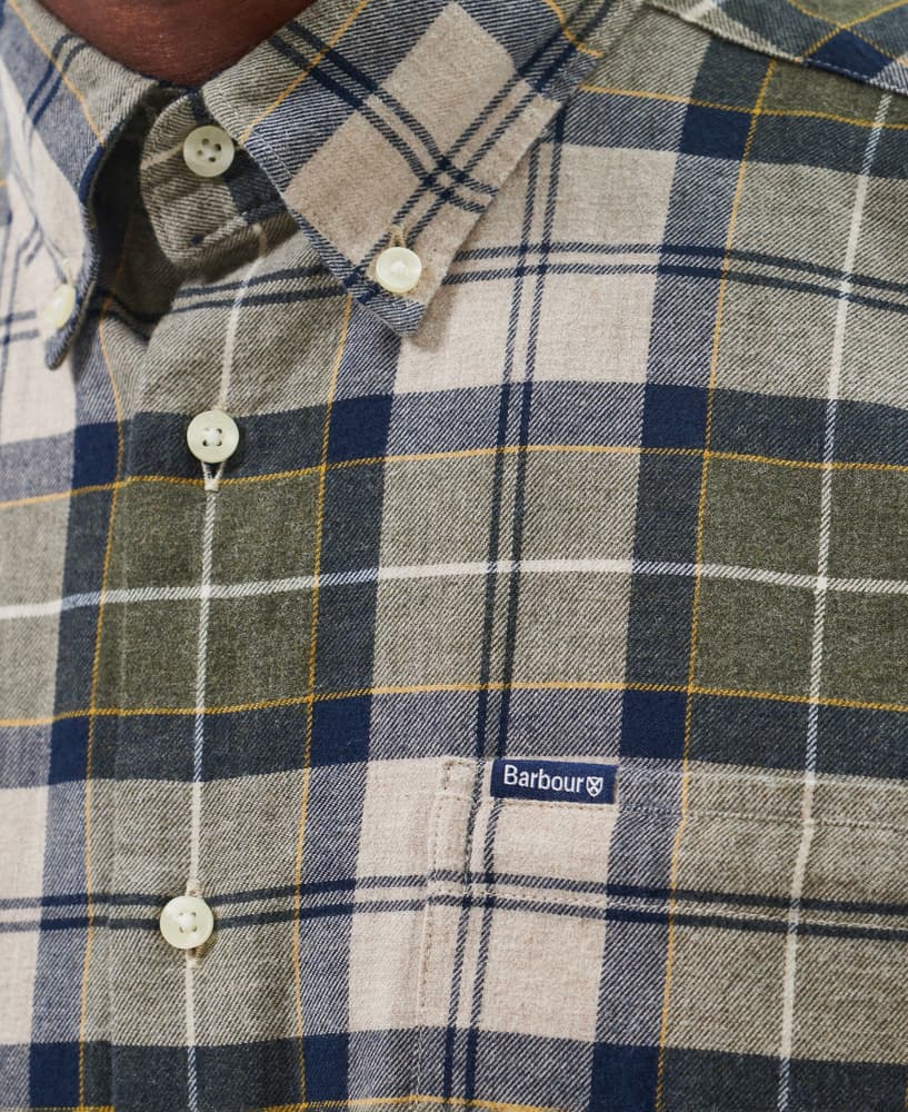 Fortrose Tailored Shirt puuvillapaita, Forest Mist, view: 6