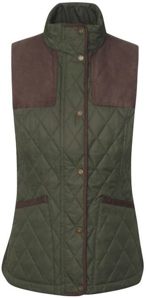 Keeper Wear Quilted Gilet naisten ampumaliivi, Olive/Ancient Tartan, view: 0