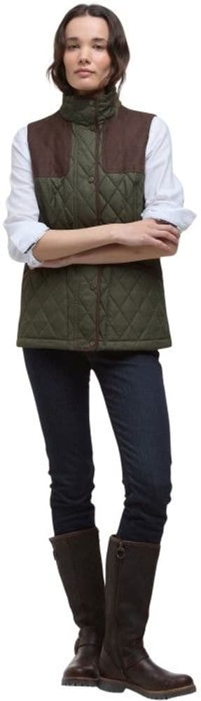 Keeper Wear Quilted Gilet naisten ampumaliivi, Olive/Ancient Tartan, view: 6