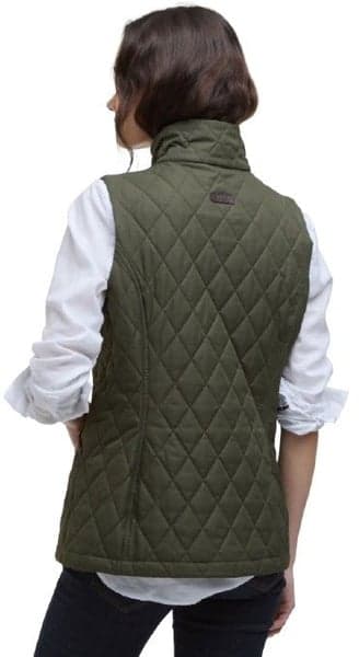 Keeper Wear Quilted Gilet naisten ampumaliivi, Olive/Ancient Tartan, view: 2