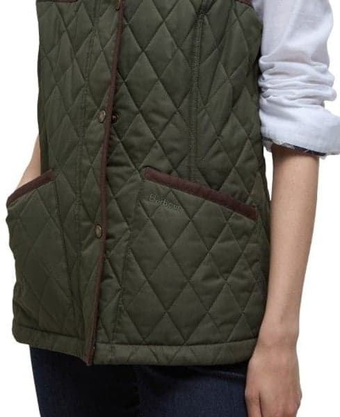 Keeper Wear Quilted Gilet naisten ampumaliivi, Olive/Ancient Tartan, view: 4