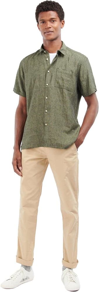 Frankwell Tailored Shirt lyhythihainen kauluspaita, vihreä, view: 1