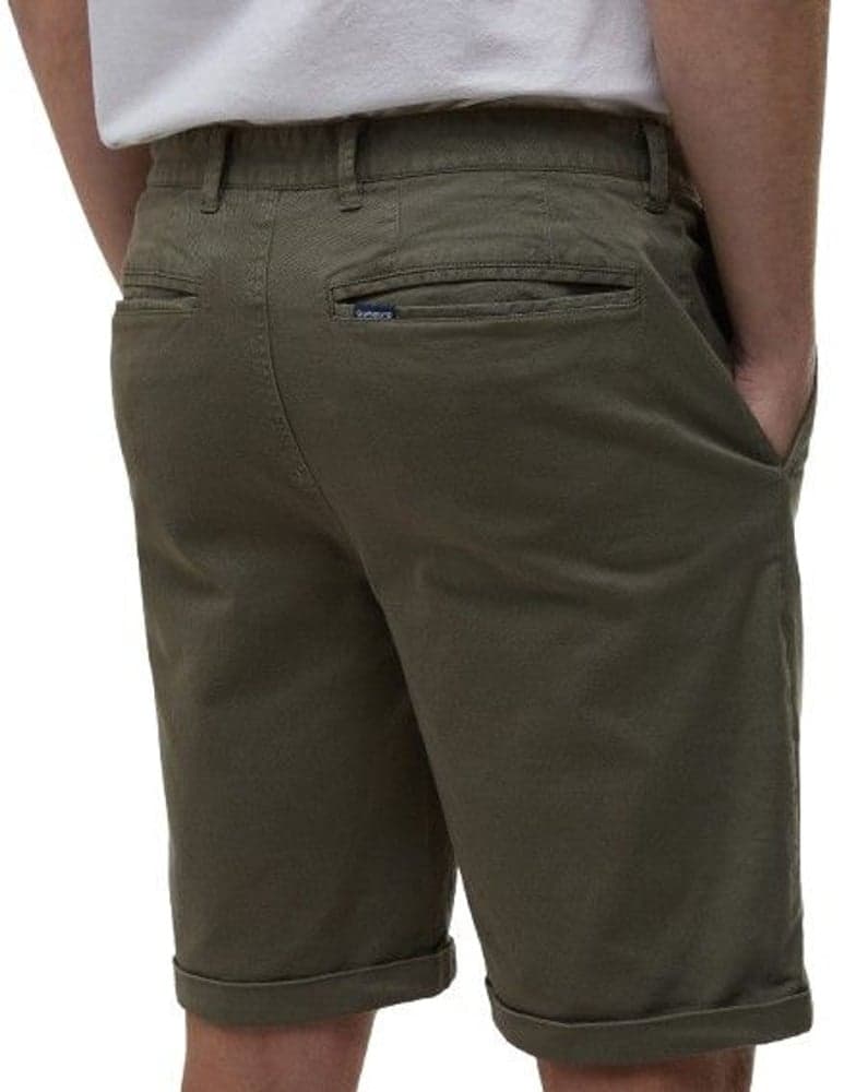Washed Twill Chino Short shortsit, Olive, view: 4