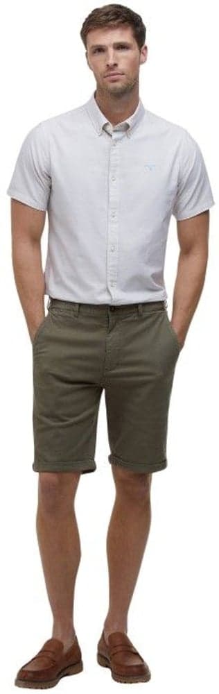 Washed Twill Chino Short shortsit, Olive, view: 1