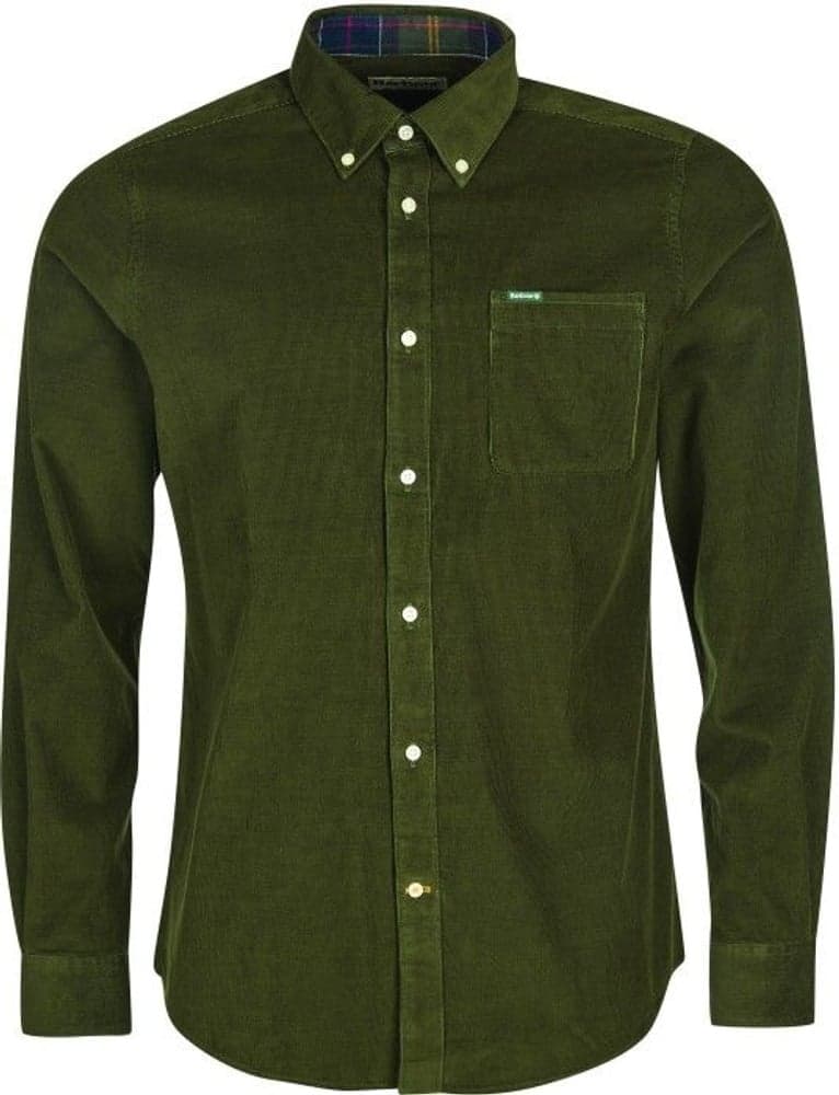 Ramsey Cord Tailored Shirt puuvillapaita, vihreä, view: 0