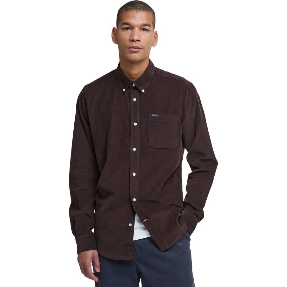 M's Ramsey Cord Tailored Shirt Dark Oak, view: 2