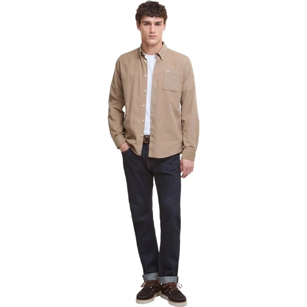M's Ramsey Cord Tailored Shirt Washed Stone, view: 1