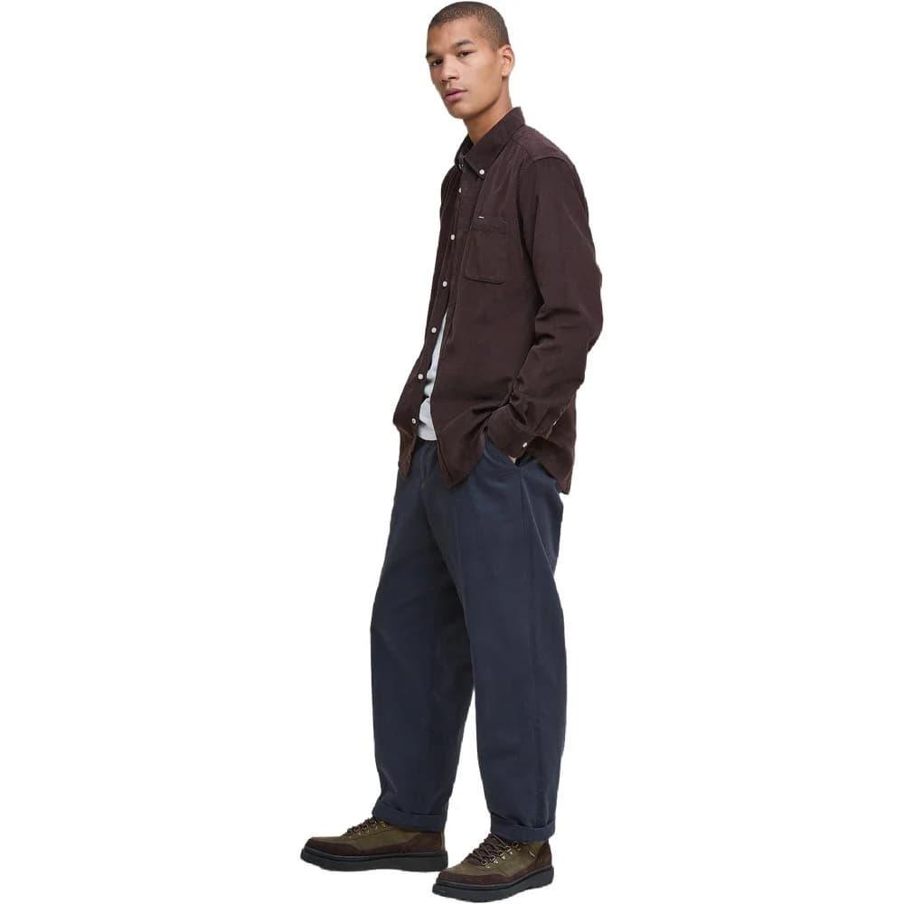 M's Ramsey Cord Tailored Shirt Dark Oak, view: 1