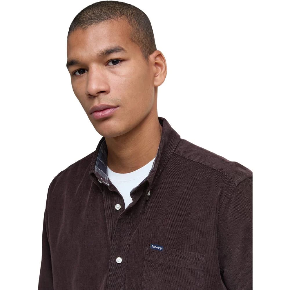 M's Ramsey Cord Tailored Shirt Dark Oak, view: 4