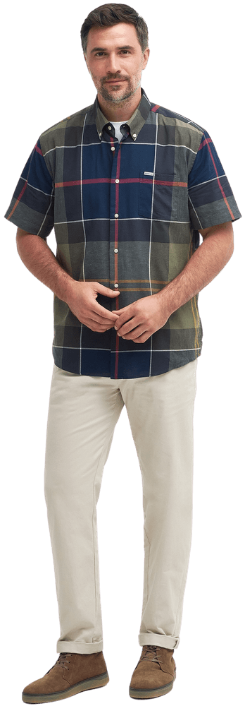 Douglas Relaxed Fit S/S Shirt lyhythihainen paita, Classic Tartan, view: 1