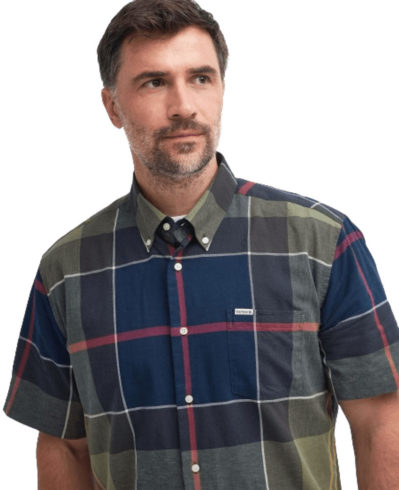 Douglas Relaxed Fit S/S Shirt lyhythihainen paita, Classic Tartan, view: 4