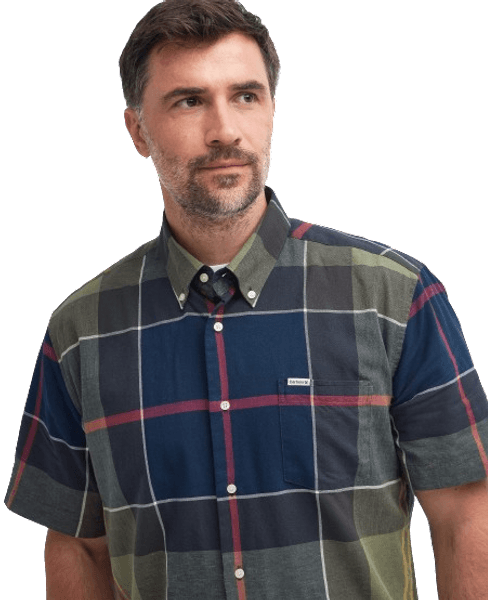 Douglas Relaxed Fit S/S Shirt lyhythihainen paita, Classic Tartan, view: 4