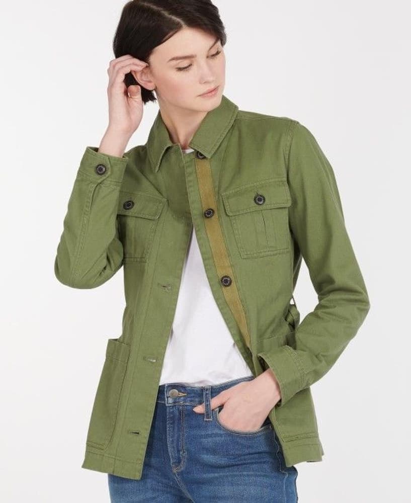 Victoria Utility Overshirt -naisten takki, vihreä, view: 1