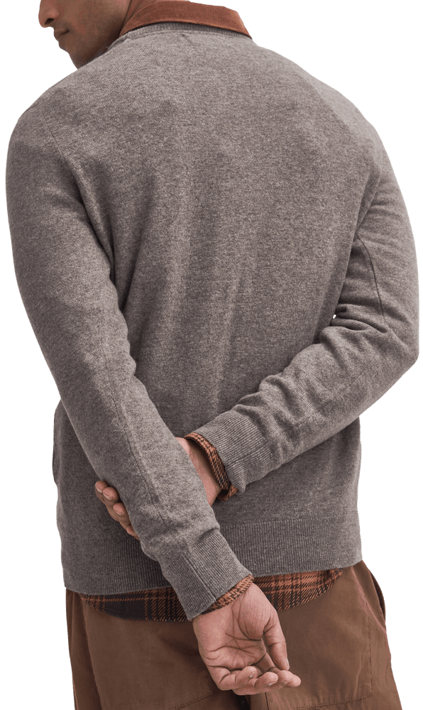 Essential Lambwool Crew villapaita, Dark Stone, view: 3