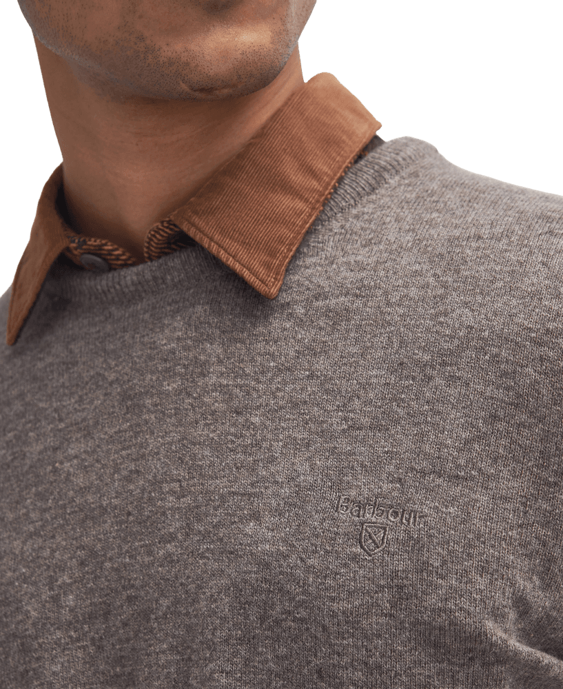 Essential Lambwool Crew villapaita, Dark Stone, view: 1