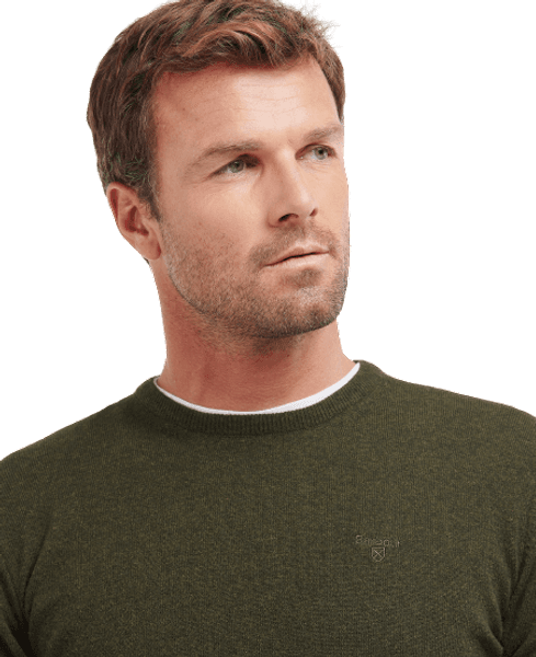 Essential Lambswool Crew Neck lampaanvillapaita, Seaweed, view: 1