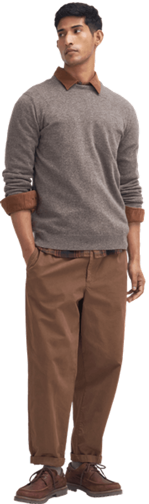 Essential Lambwool Crew villapaita, Dark Stone, view: 5