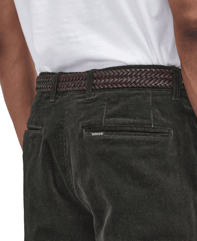 Stretch Tailored Fit housut, Corduroy Olive/Ancient, view: 2