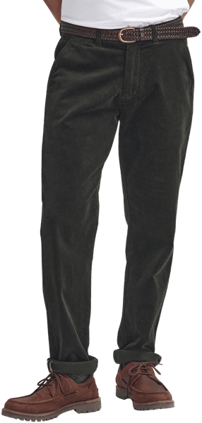 Stretch Tailored Fit housut, Corduroy Olive/Ancient, view: 3