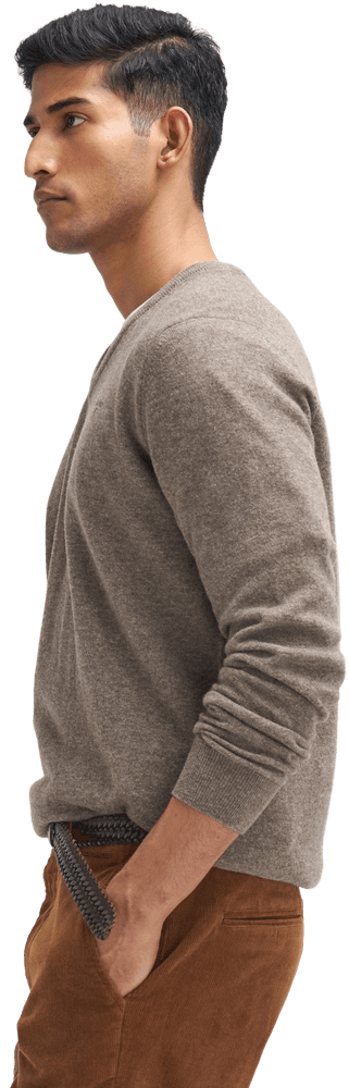 Stretch Tailored Fit housut, Corduroy Dark Honey, view: 1