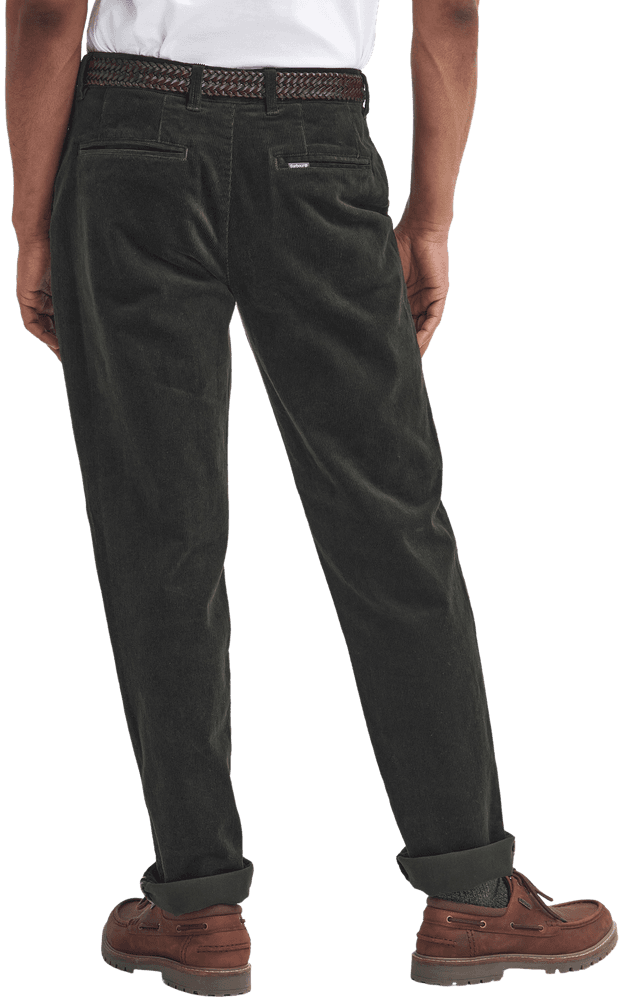 Stretch Tailored Fit housut, Corduroy Olive/Ancient, view: 4