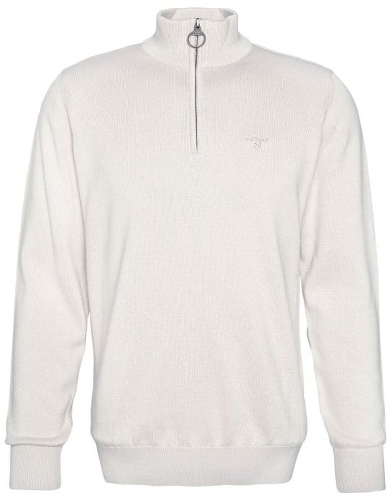 Cotton Half Zip Knitted Jumper neulepaita, Mist, view: 0