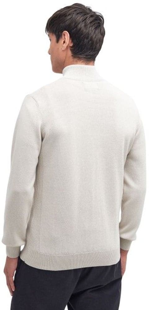 Cotton Half Zip Knitted Jumper neulepaita, Mist, view: 2