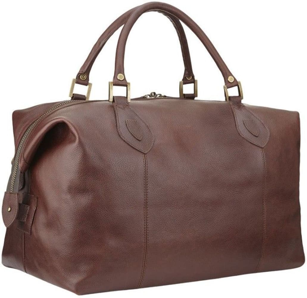 Leather Medium Travel Explorer Bag laukku, Dark Brown, view: 3