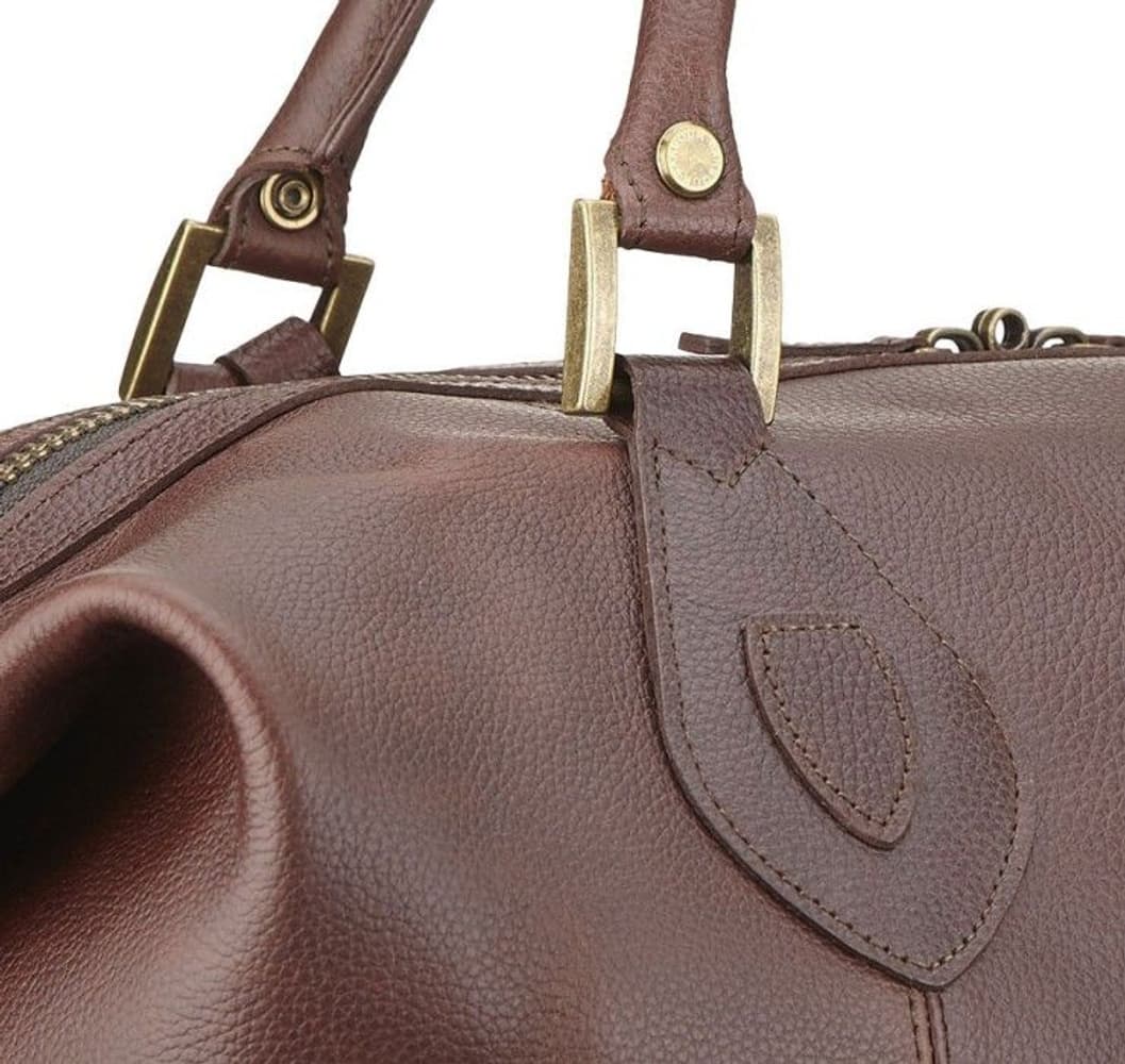 Leather Medium Travel Explorer Bag laukku, Dark Brown, view: 2