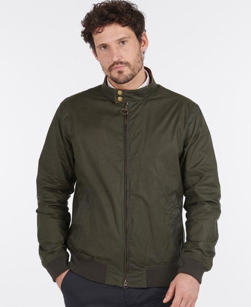 Lightweight Royston Waxed -takki, Olive, view: 1
